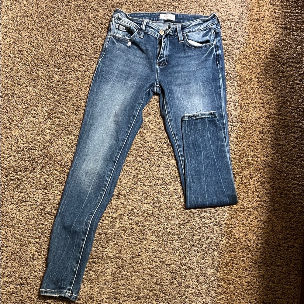 KanCan Women's Dark Blue Skinny Jeans